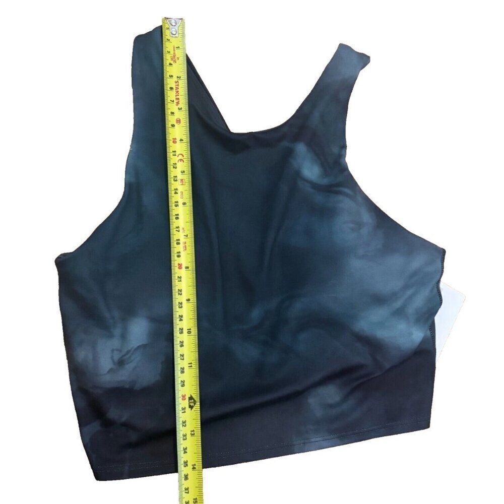 Athleta Womens XS Conscious Crop Printed A-C Top Blue/Green NEW WITH TAGS - Picture 7 of 7